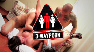 three Way Pornography - Enormous Mounds Crimson Head & Brown-Haired Cougar in Threeway