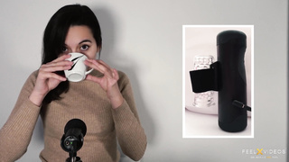 Brit teenager Summer Fox in ASMR SFW vid about interactive adult relaxation