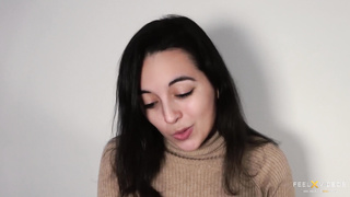 Brit teenager Summer Fox in ASMR SFW vid about interactive adult relaxation