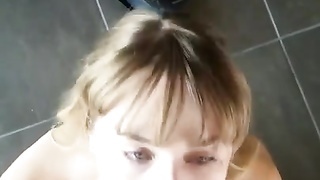 CREEPYPA Huge-Chested Light-Haired Steaming Lump Of Culo Caught Tearing Up On The Smartphone