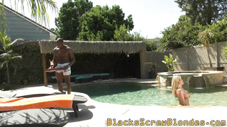 Big-Boobed ash-blonde gets big black cock in butt (Thick Black, Savannah Bond)