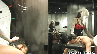 Heavenly girlie got jism all over her  funbags