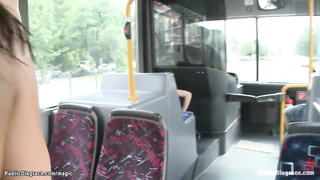 Ball-Gagged black-haired screwed in public bus (Zenza Raggi, Niky Fleshy, Niki Yummy)