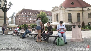 Spanish honey abased in public (Tommy Pistol, Goddess Donna)