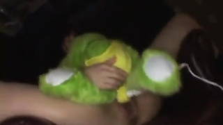 Handsome chinese hanabi is displaying her labia