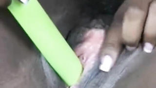 Exotic Lola Uses Her Plaything During Onanism  Sesh