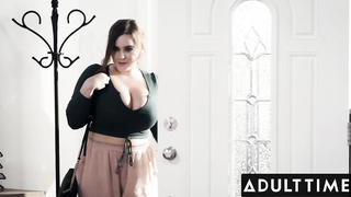 ADULT TIME   Flirty Duo Asks Huge-Boobed best friend Natasha Cute To Be Their 3Rd (Seth Gamble, London Sea)