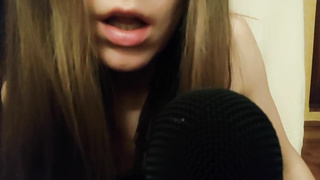 Long tongue mic munching ASMR Brain ejaculation