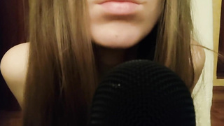 Long tongue mic munching ASMR Brain ejaculation