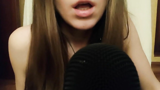 Long tongue mic munching ASMR Brain ejaculation