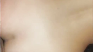 Manstick enjoying platinum-blonde got a hefty jizz shot all over her bra-stuffers, after getting ravaged rock hard