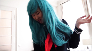 I boned this uber-sexy Japanese teenage, Katana on a journey and gave her a internal ejaculation