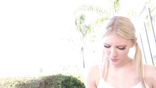 Horny Melody Marks Gets Facialed in Step-Dad's Jizz