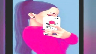 Mexican brown-haired is dressed in a mask while making a porno flick and squealing from gusto while nutting