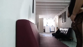 Brazilian bbw in softcore, black bodystocking is getting pounded stiff from the back and lovin’ it