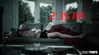 Large Melons Cougar Stepmother Wanks Off Her Sonny So He Gobbles Her Puss To Comeback The Favor