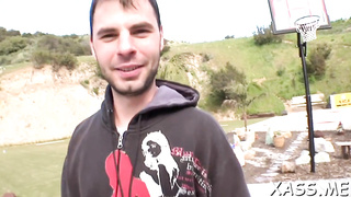 Smashing a humungous rump gf