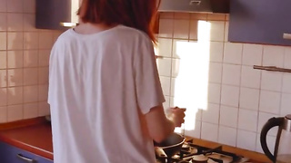 POINT OF VIEW. FoxyElf. Having joy after breakfast.