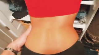 POINT OF VIEW mega-bitch needs help with climax and first-ever facial cumshot