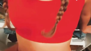 POINT OF VIEW mega-bitch needs help with climax and first-ever facial cumshot