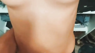 POINT OF VIEW mega-bitch needs help with climax and first-ever facial cumshot