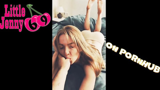 Tatted, Russian blond is mildly inhaling her paramour's sausage before getting ravaged from the back