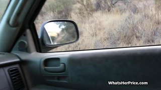 Straw hat hitchhiker teenie banged