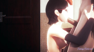 Naruto Manga Porn - Sarada Fellatio with POINT OF VIEW (Uncensored)