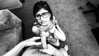 MIA KHALIFA - Porno Casting In The Fashion Of A Black And White Film With French Instrumental Music...
