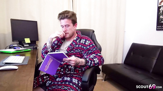 SCOUT69 - STEP MOM JESS CAUGHT SON-IN-LAW FAP AND HELP HIM WITH HOOKUP TO JISM