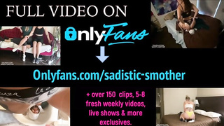 Pinkish haired teenage is face-sitting her fresh paramour and liking every single 2nd of it