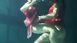 Mihalkova and Siskina and other honeys underwater bare