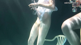 Mihalkova and Siskina and other honeys underwater bare