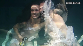 Mihalkova and Siskina and other honeys underwater bare