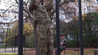 plumper commander plowed by soldier