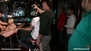 Light-Haired sub slapped and public romped (James Deen, Spunk-Pump James, Rylie Richman)