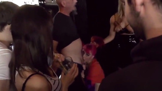 Sandy-Haired dual intrusion in public pub