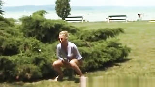 young nubiles urinating in public