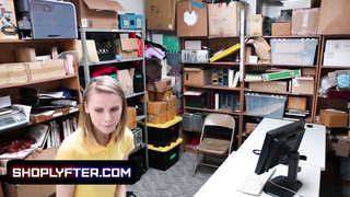 Sneaky Blondie Catarina Petrov Caught Stealing On Camera