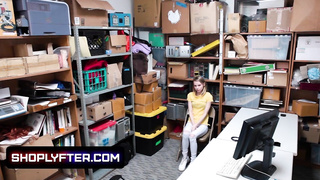 Sneaky Blondie Catarina Petrov Caught Stealing On Camera
