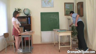 PREMIUMGFS - Trouser Snake deep-throating teenager super-bitch inserted by oldie