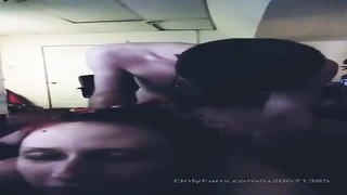 Tatted nymph is bellowing from enjoyment while getting penetrated from the back, in the late afternoon