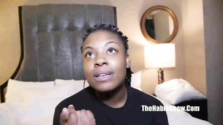 Playful, Ebony nymph with all-natural jugs and pierced nips, Lashay Shorty is posing and taunting