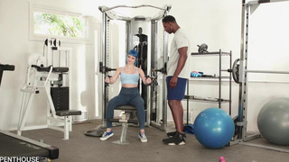Big Black Cock In The Gym (Jewelz Blu)