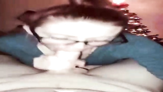 Nerdy damsel turns into a real tramp once she wants to sense a rod in her gullet