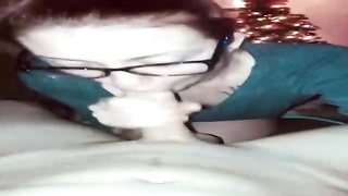 Nerdy damsel turns into a real tramp once she wants to sense a rod in her gullet