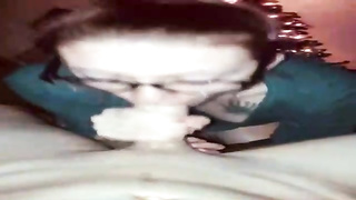 Nerdy damsel turns into a real tramp once she wants to sense a rod in her gullet