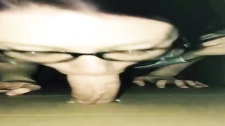 Pecker lovin’ honey is pleasuring a random dude thru a gloryhole and listening to his bellows