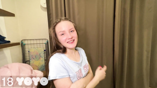 STEP-SISTER ASKED TO WAKE HER UP RUDELY