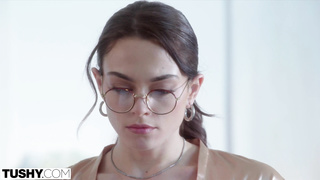 TUSHY Smallish Sophia gets schooled in ass fucking by her instructor